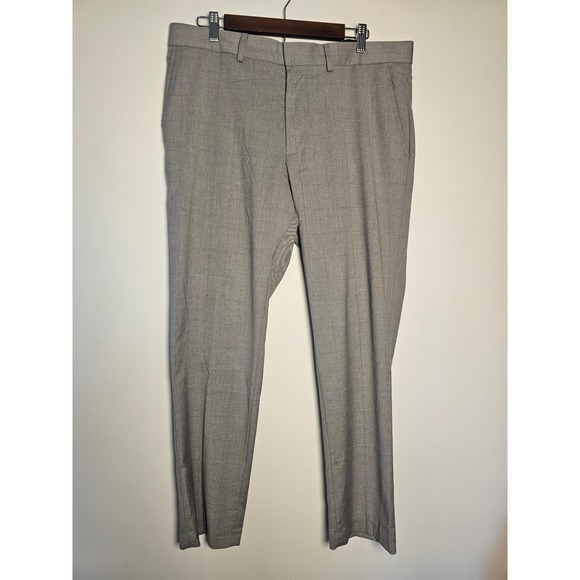 Calvin Klein Other - [Business Casual] Calvin Klein Dress Pants Mens 36x30 Grey Windowpane Trousers